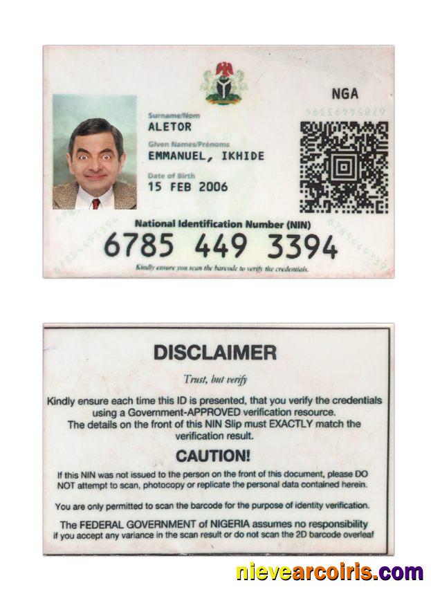 Nigeria national ID card
